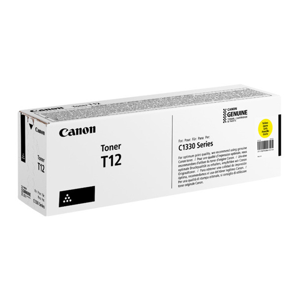 PC, Periferice & Software - Toner Canon CRG-T12 Galben, 5.3k pagini