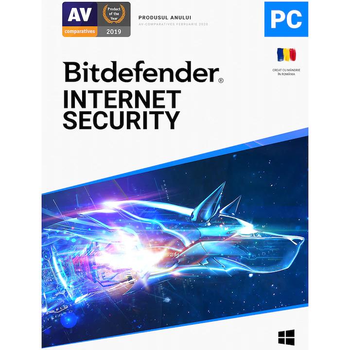 PC, Periferice & Software - Antivirus Bitdefender Internet Security, 2 ani, 5 dispozitive, licenta retail