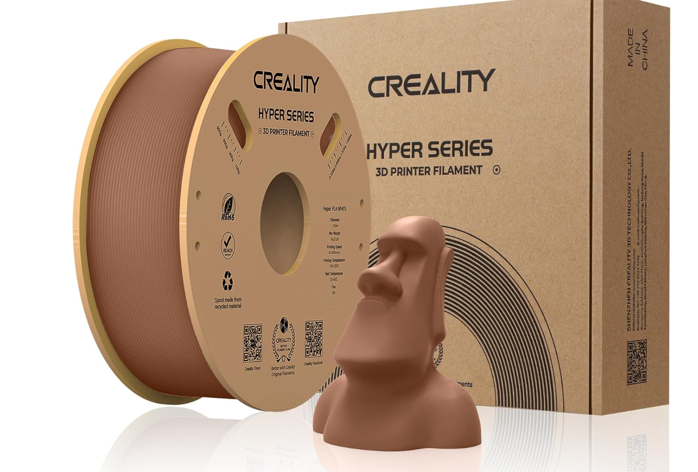 PC, Periferice & Software - CREALITY 3D FILAMENT HYPER-PLA BROWN