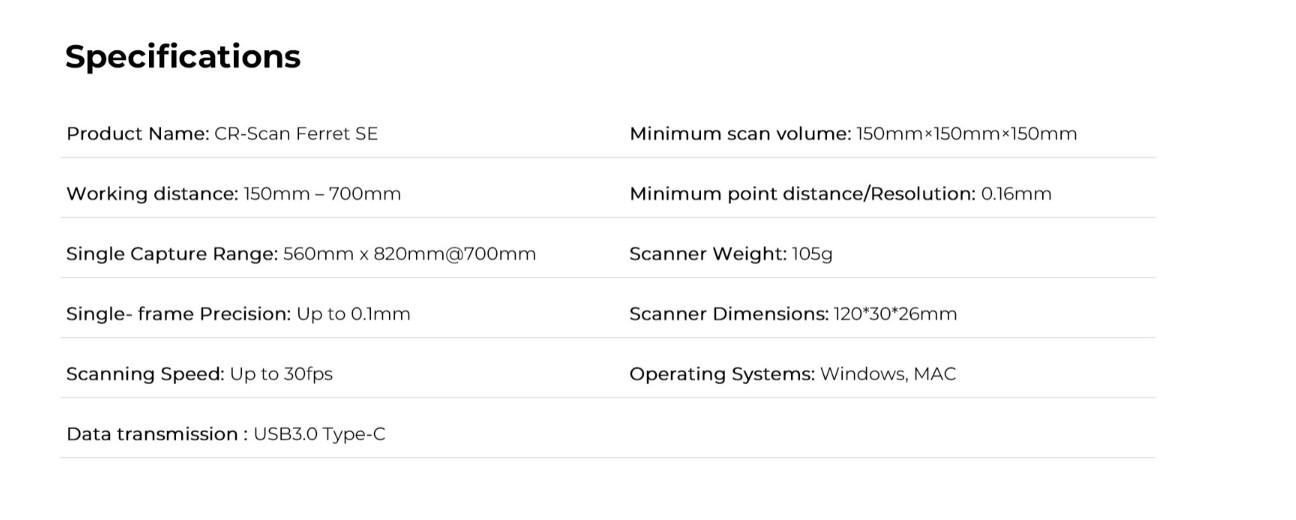 CREALITY 3D SCANNER CR-SCAN FERRET SE [1]
