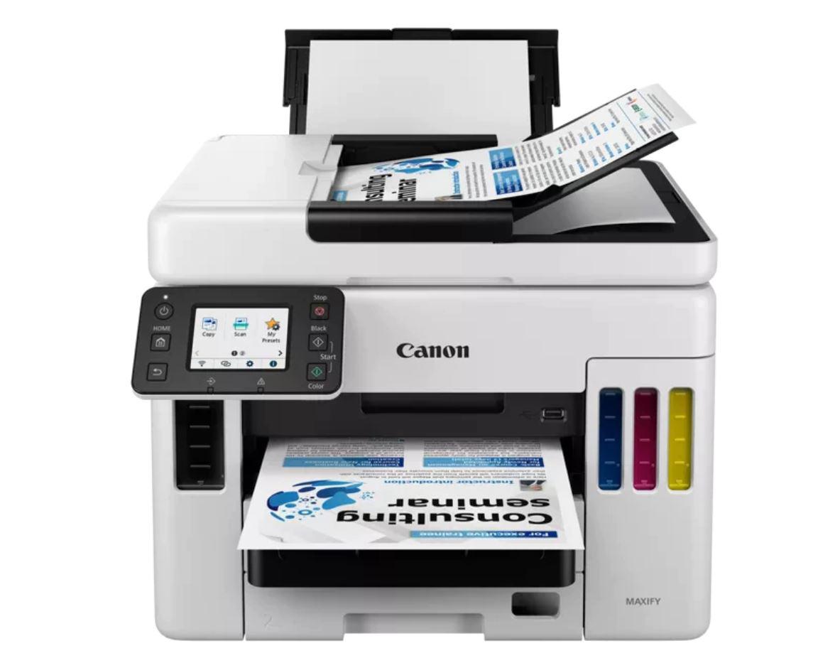 Multifunctional inkjet color CISS Canon Maxify GX7040, ( Print, Copy,Scan, Fax, Cloud), dimensiune A4 [3]