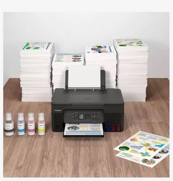 Multifunctional inkjet color CISS Canon PIXMA G3470 Negru, dimensiune A4 [1]