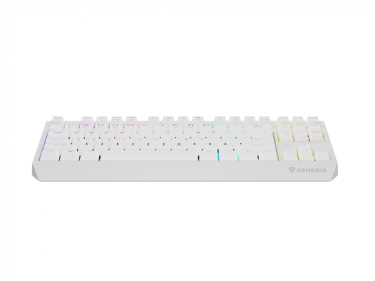 Tastatura WS Genesis Thor 230 TKL R Alb [10]