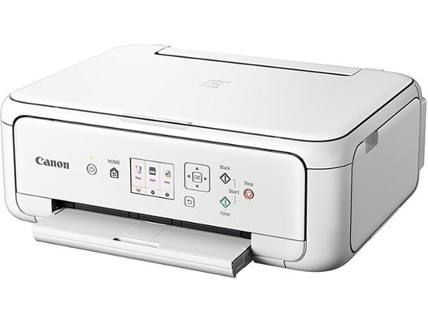 PC, Periferice & Software - Multifunctional inkjet color Canon Pixma TS5151 white, dimensiune A4