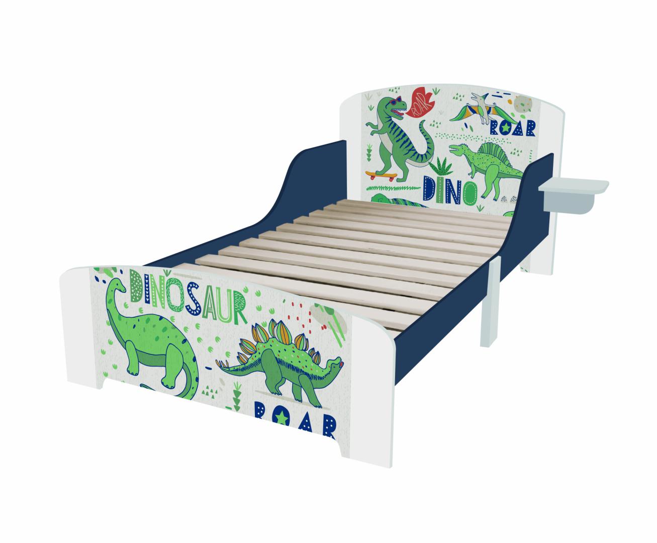 Mobilier camera copii - Pat Junior Dinozauri, U-Grow