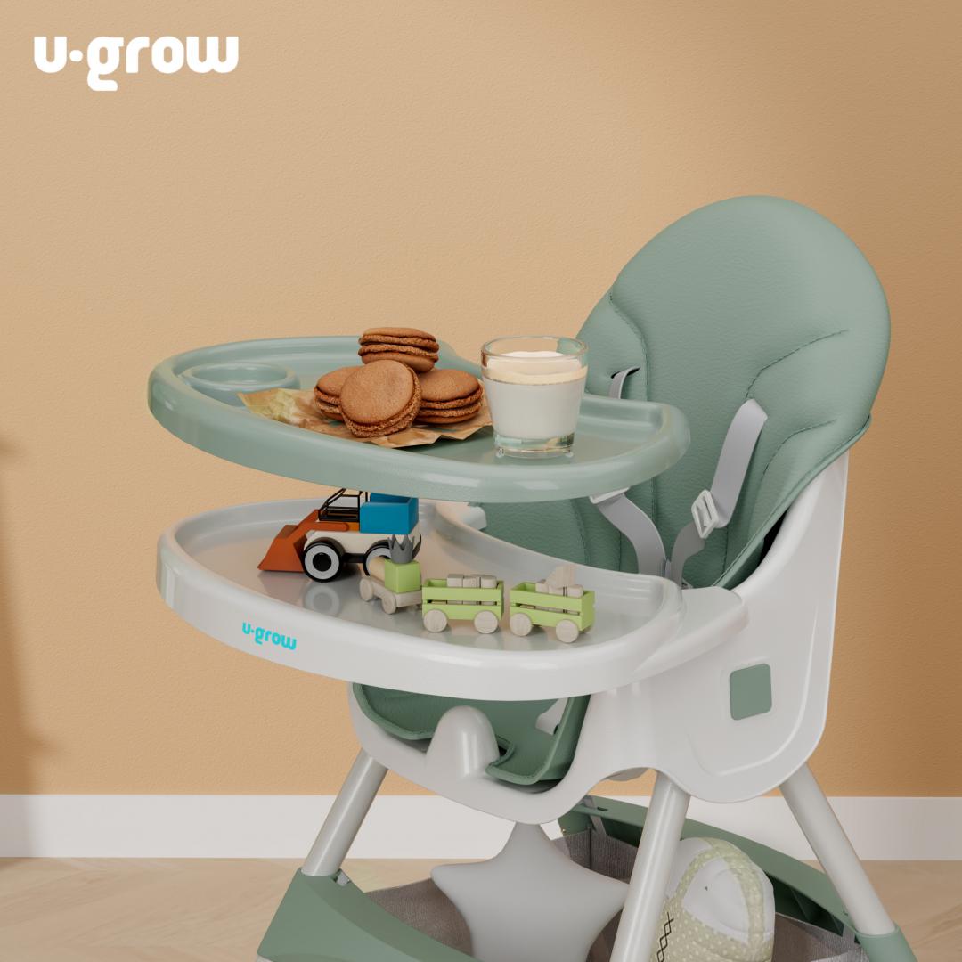 Scaun de masa2 in 1,pliabil,verde,U-Grow [5]