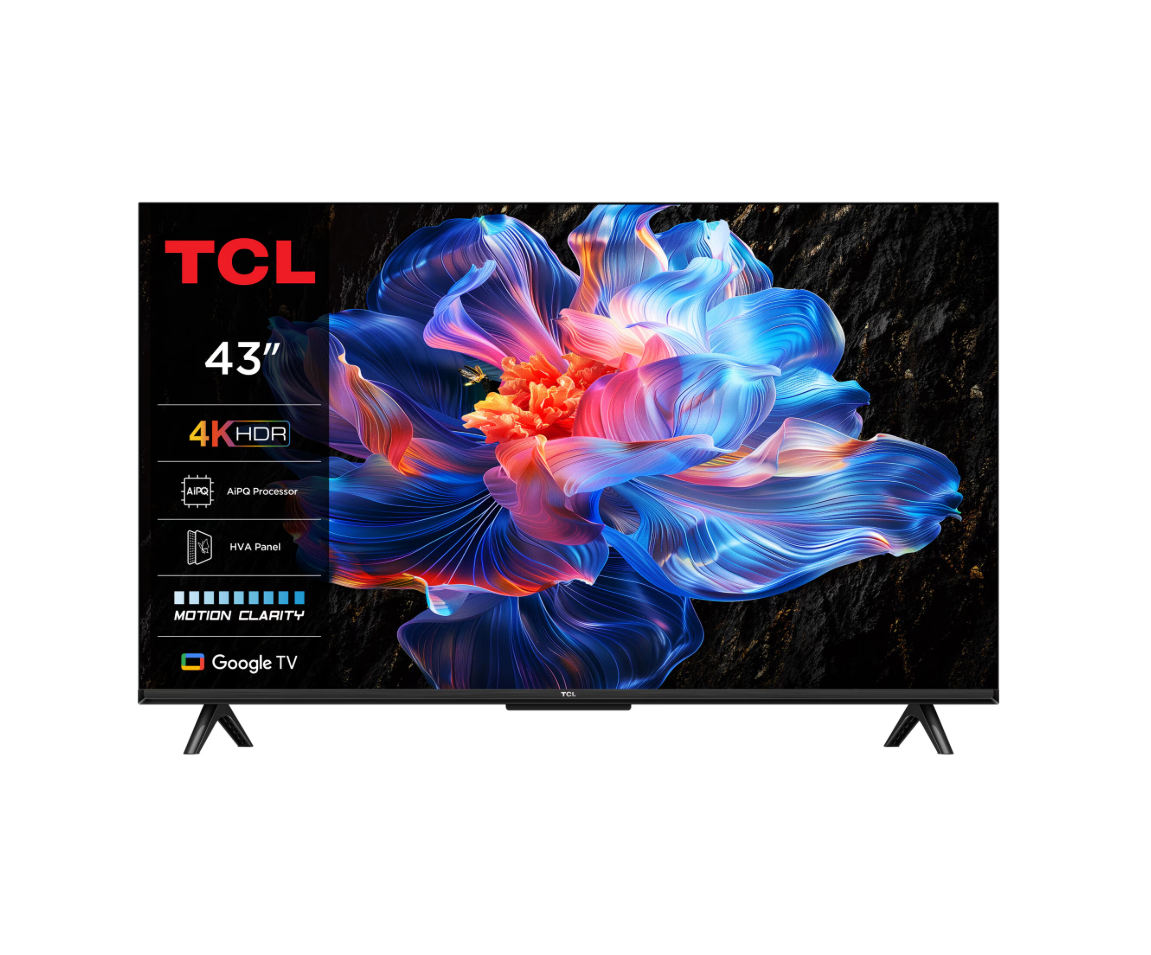 TV, Audio-Video & Foto - Televizor TCL LED 43P6K, 108 cm, Smart Google TV, 4K, Clasa F