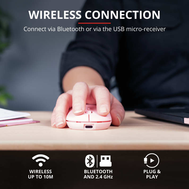 Mouse wireless reîncărcabil Ultra-Subțire Trust Puck [2]