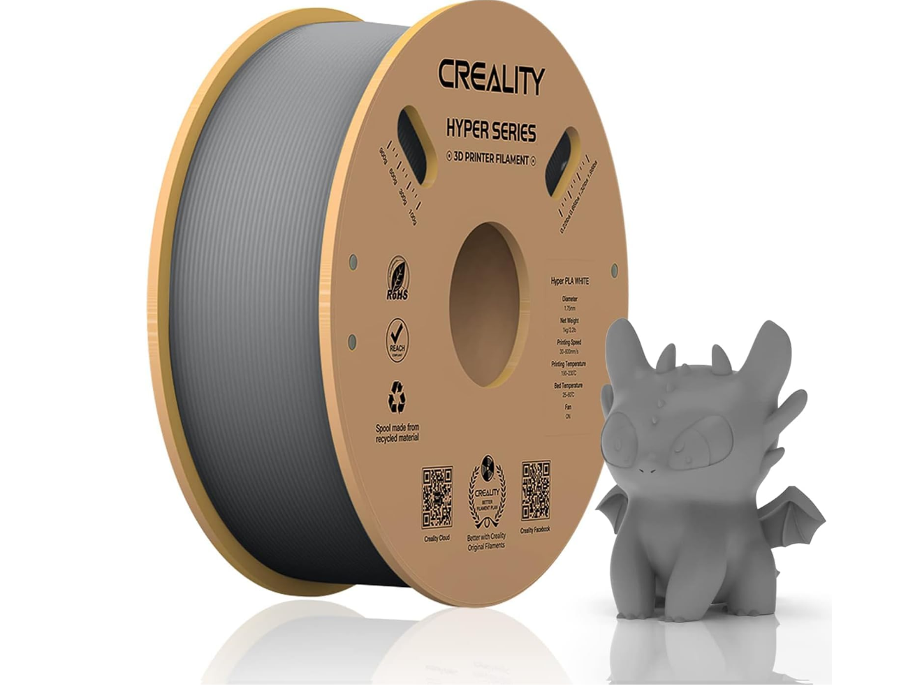 PC, Periferice & Software - CREALITY 3D FILAMENT HYPER-PLA GREY