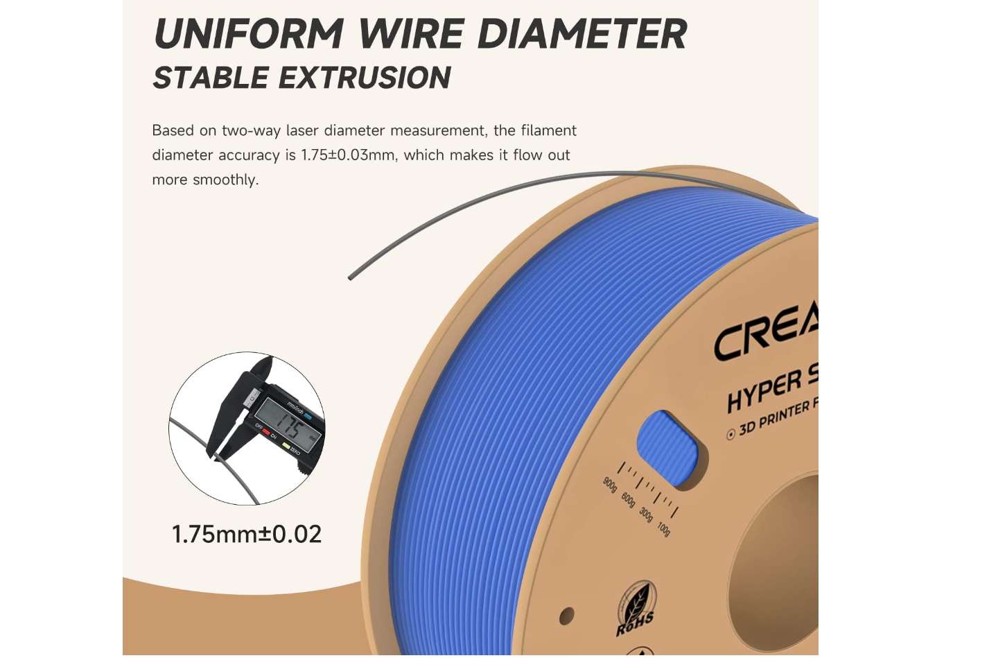CREALITY 3D FILAMENT HYPER-PLA BLUE [1]