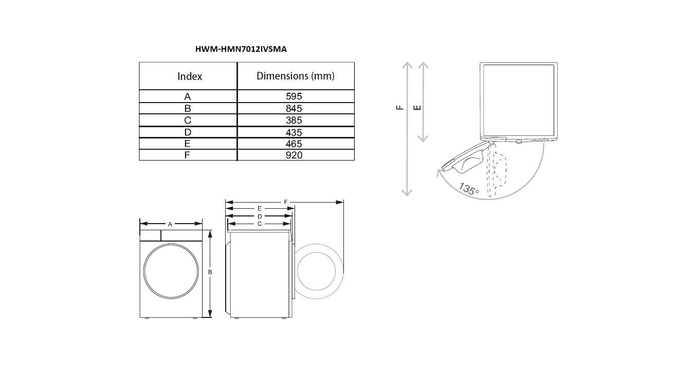 MASINA DE SP. HEINNER HWM-HMN7012IVSMA [2]