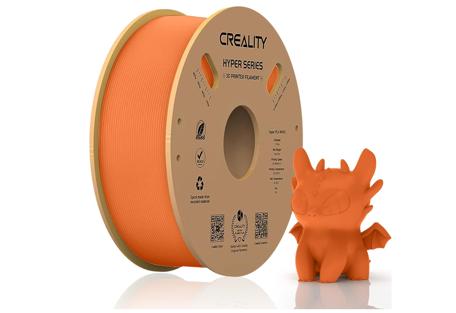 PC, Periferice & Software - CREALITY 3D FILAMENT HYPER-PLA ORANGE