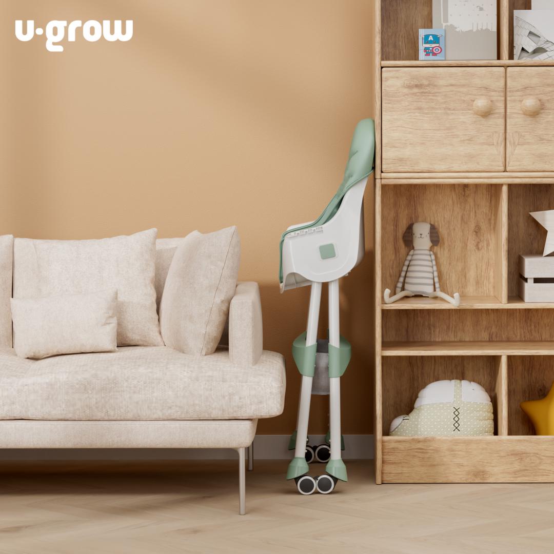 Scaun de masa2 in 1,pliabil,verde,U-Grow [3]