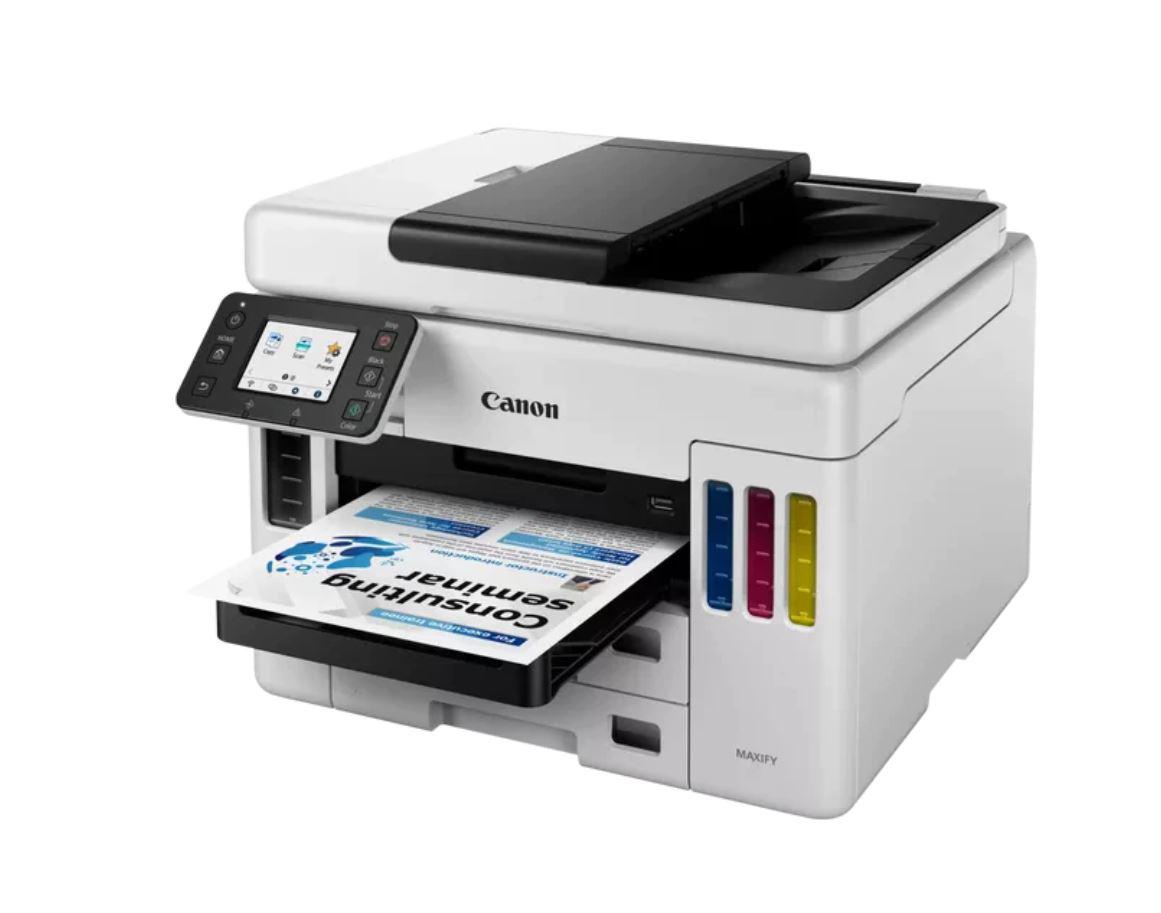 Multifunctional inkjet color CISS Canon Maxify GX7040, ( Print, Copy,Scan, Fax, Cloud), dimensiune A4 [5]