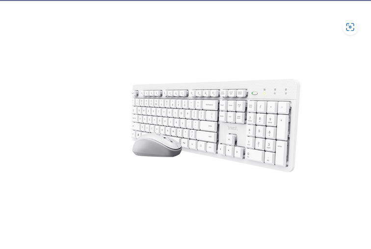 PC, Periferice & Software - Kit tastatură și mouse wireless silențios Trust Ody II