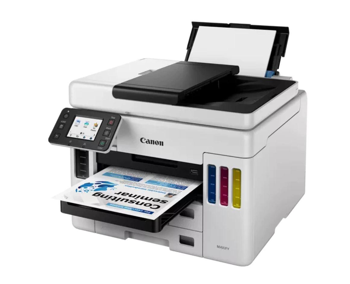 Multifunctional inkjet color CISS Canon Maxify GX7040, ( Print, Copy,Scan, Fax, Cloud), dimensiune A4 [4]