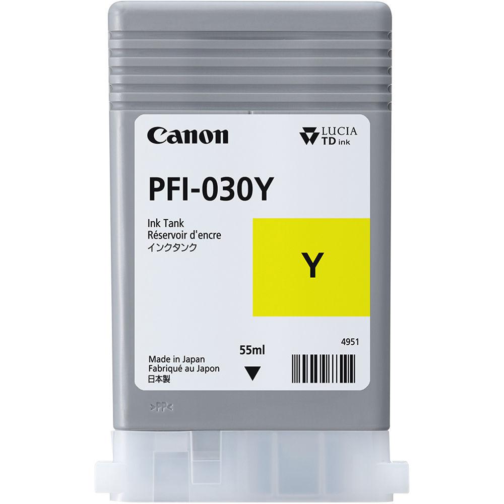 Consumabile Imprimante - Cartus cerneala Canon PFI-030Y, Galben, Capacitate 55ml