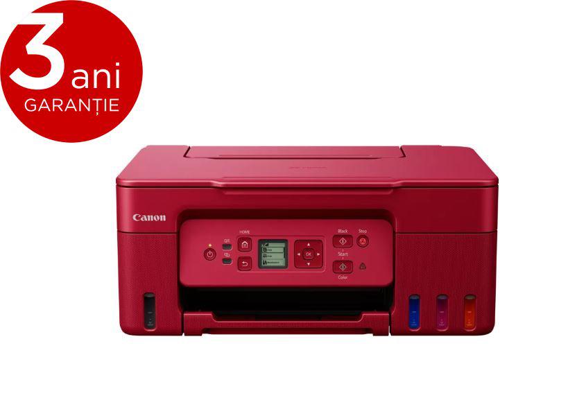 PC, Periferice & Software - Multifunctional inkjet color CISS Canon PIXMA G3470 Rosu, dimensiune A4