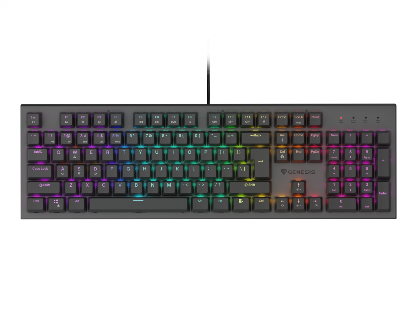 Tastatura Genesis Thor 303 R Negru [8]
