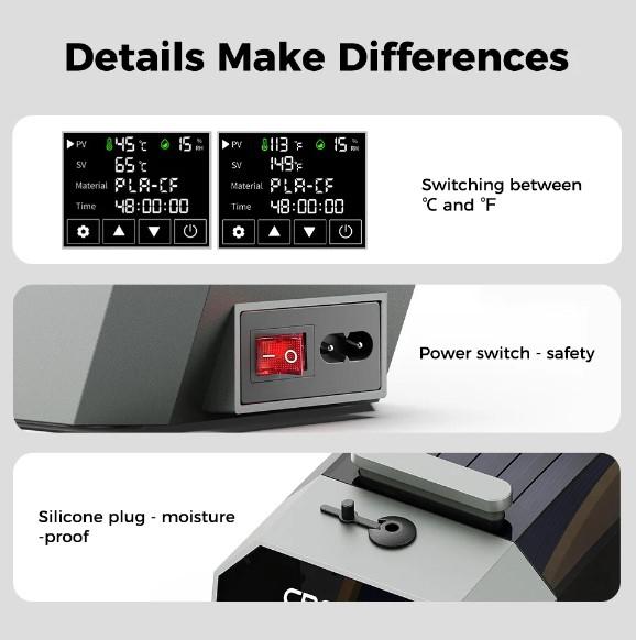 CREALITY 3D SPACE PI FILAMENT DRYER [2]