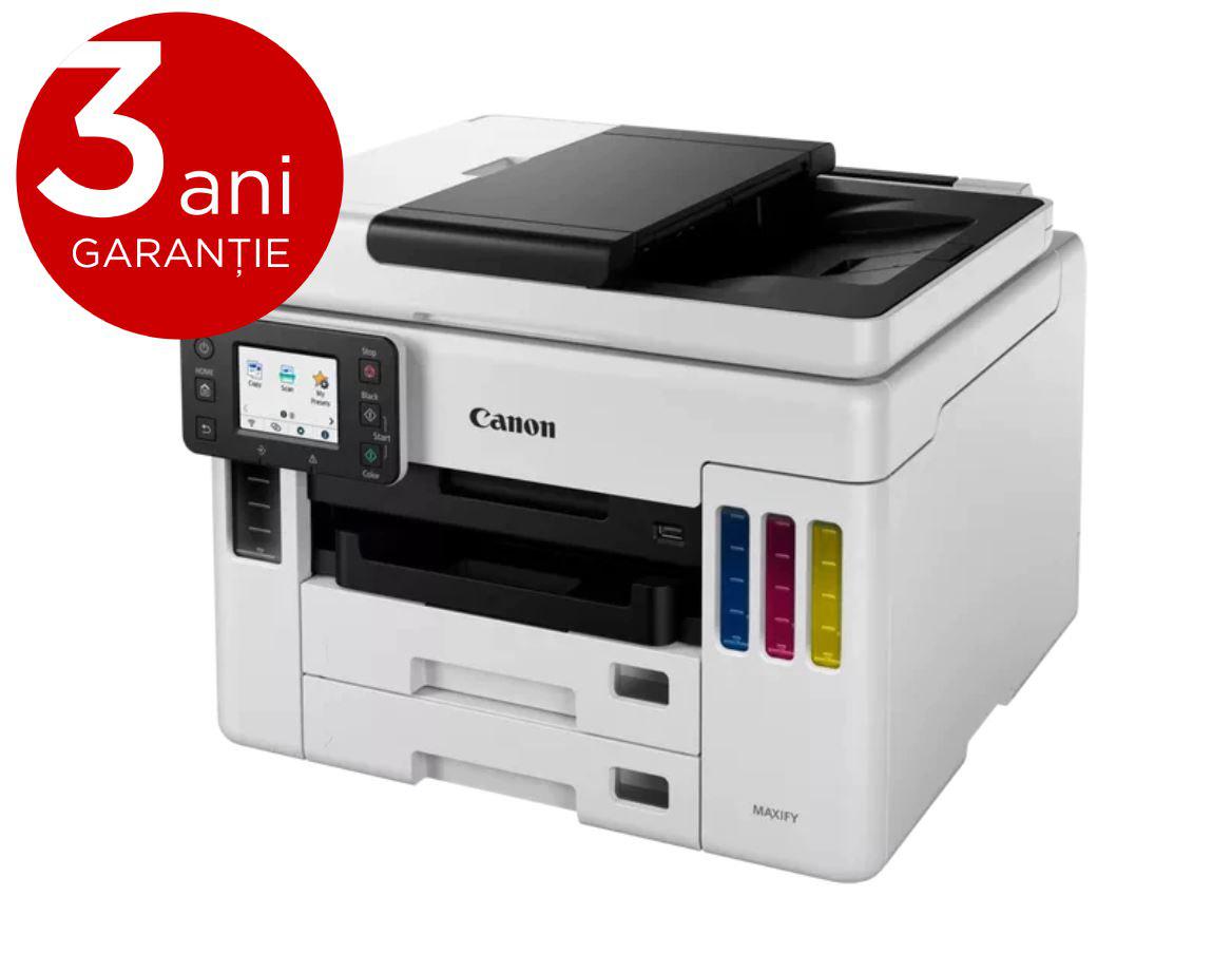 Imprimante - Multifunctional inkjet color CISS Canon Maxify GX7040, ( Print, Copy,Scan, Fax, Cloud), dimensiune A4