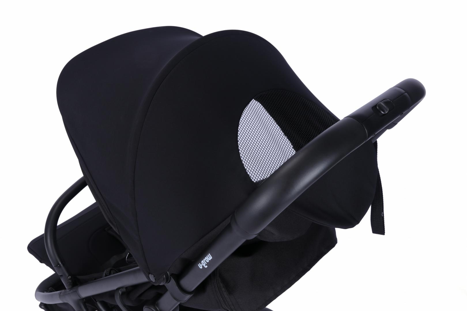 Carucior sport U-Grow autofold, negru [7]