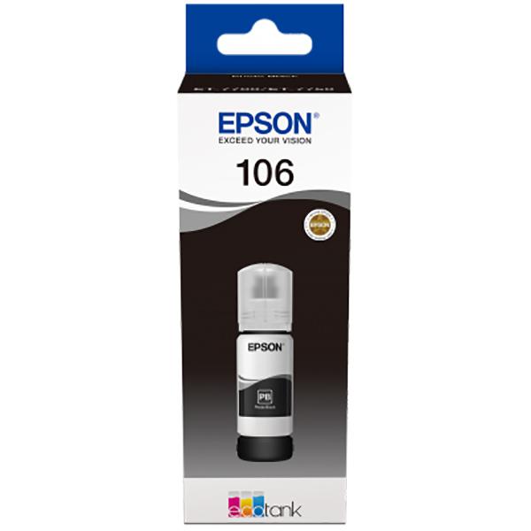 PC, Periferice & Software - Cartus cerneala Epson 106 EcoTank BLACK INK BOTTLE