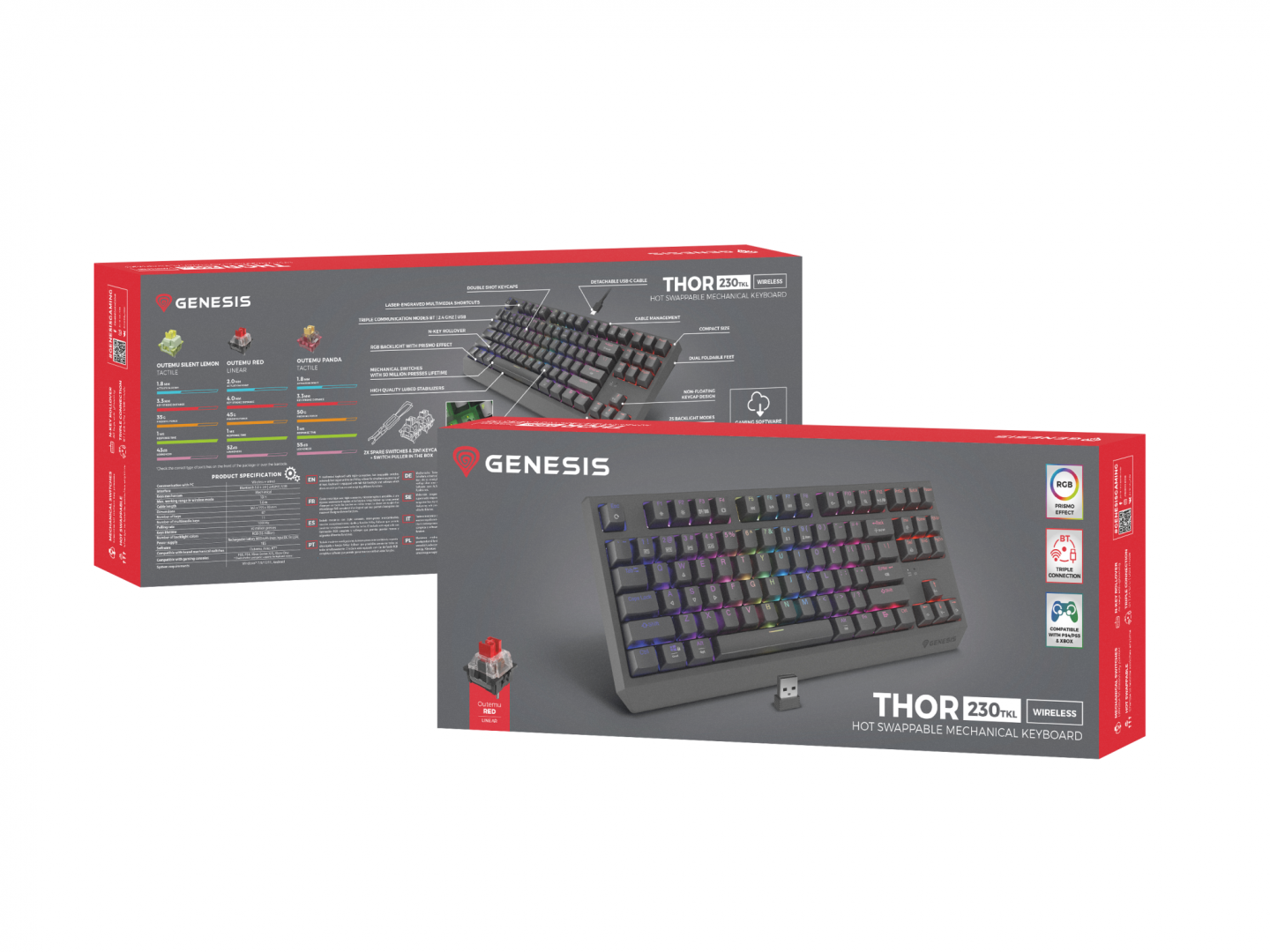 Tastatura WS Genesis Thor 230 TKL R ng [6]