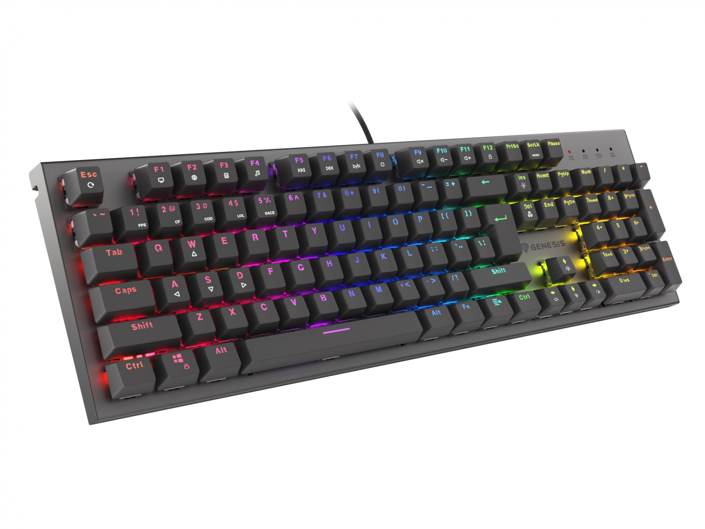 PC, Periferice & Software - Tastatura Genesis Thor 303 R Negru
