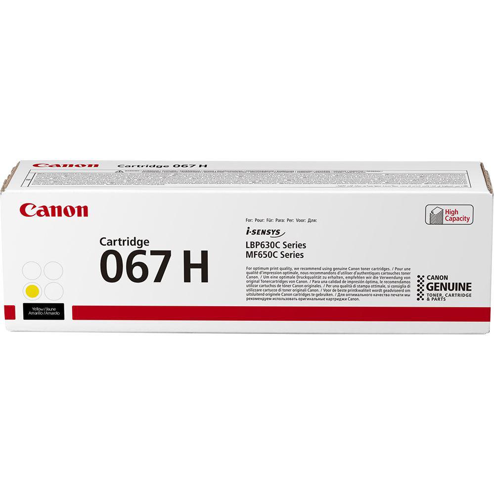PC, Periferice & Software - Toner Canon CRG067HY, Galben, Capacitate 2350 pagini