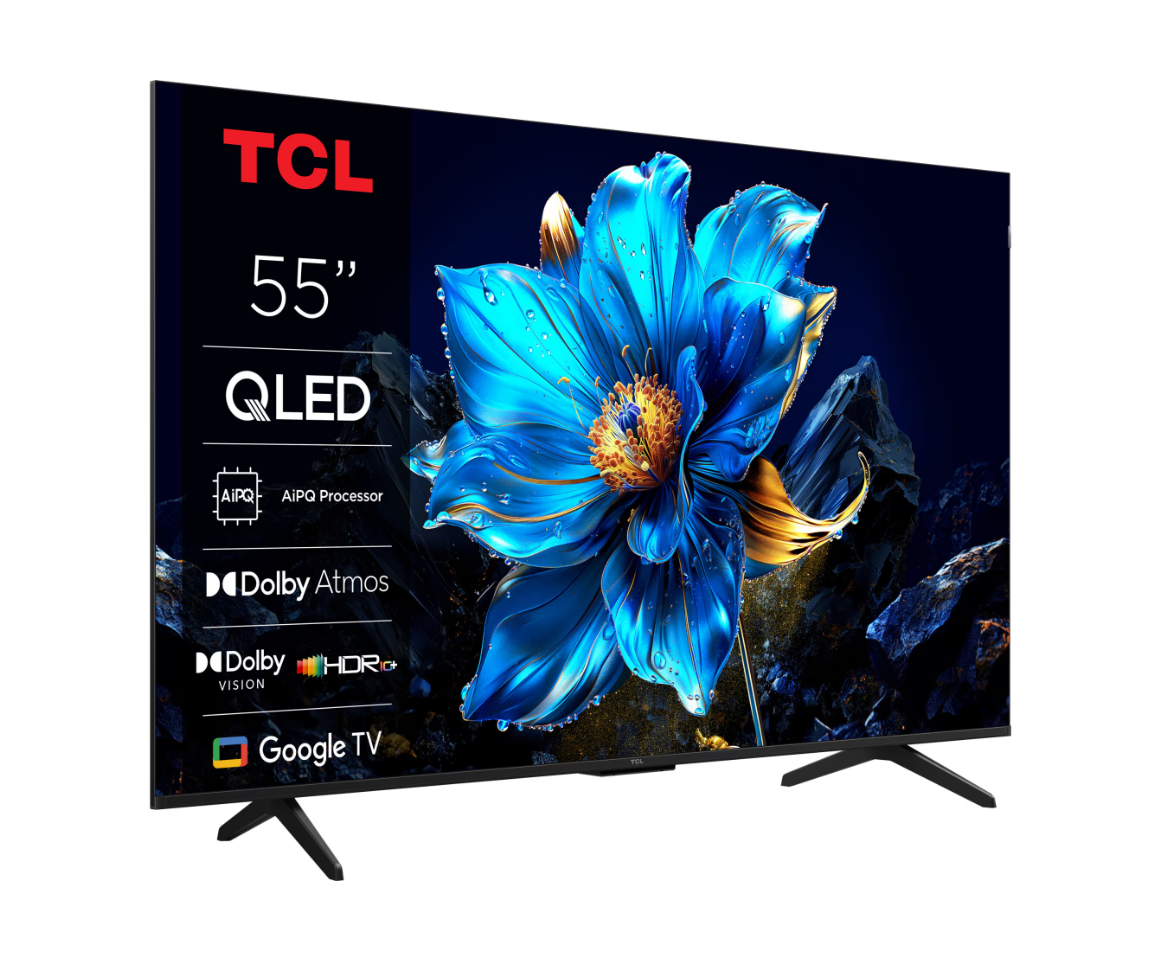 Televizor TCL QLED 55P7K, 139 cm, Smart Google TV, 4K, Clasa F [1]