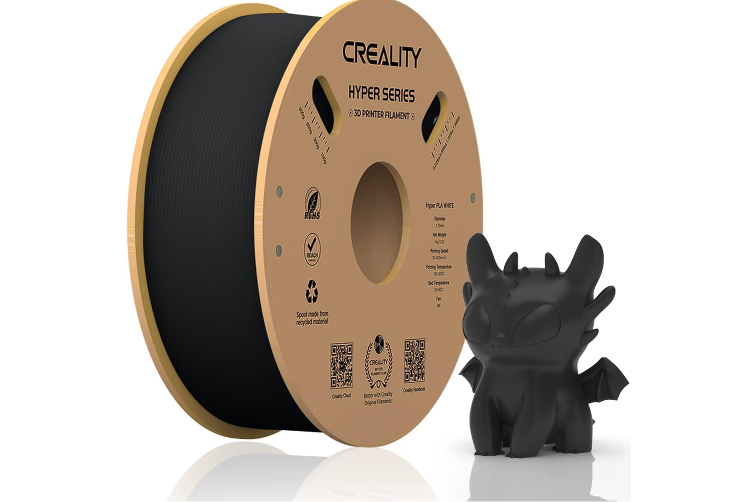 PC, Periferice & Software - CREALITY 3D FILAMENT HYPER-PLA BLACK