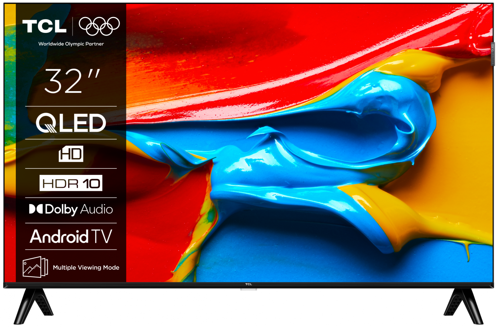 TV, Audio-Video & Foto - Televizor TCL QLED 32V4C, 80 cm, Smart Google TV, HD