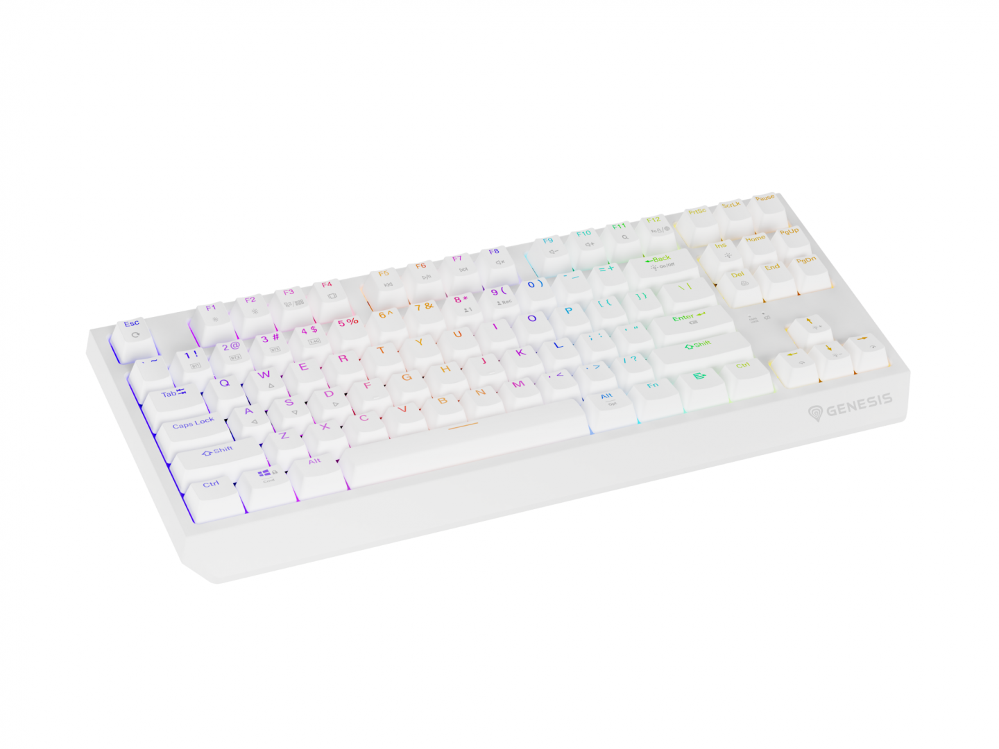 Tastatura WS Genesis Thor 230 TKL R Alb [8]