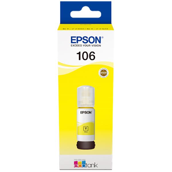 PC, Periferice & Software - Cartus cerneala Epson 106 EcoTank YELLOW INK BOTTLE