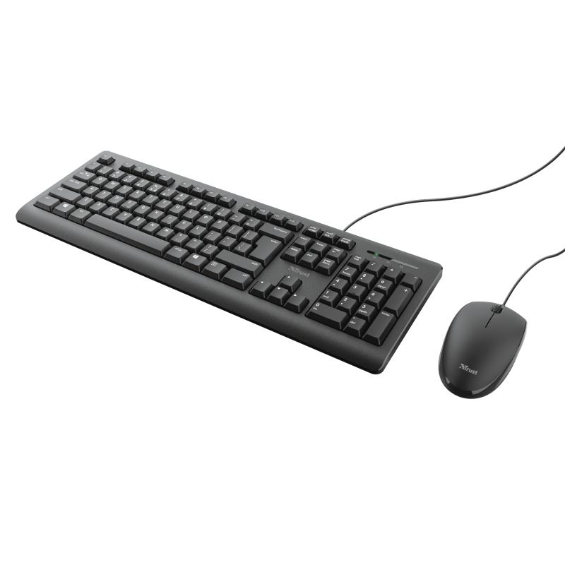 PC, Periferice & Software - Kit tastatură și mouse cu fir Trust Primo