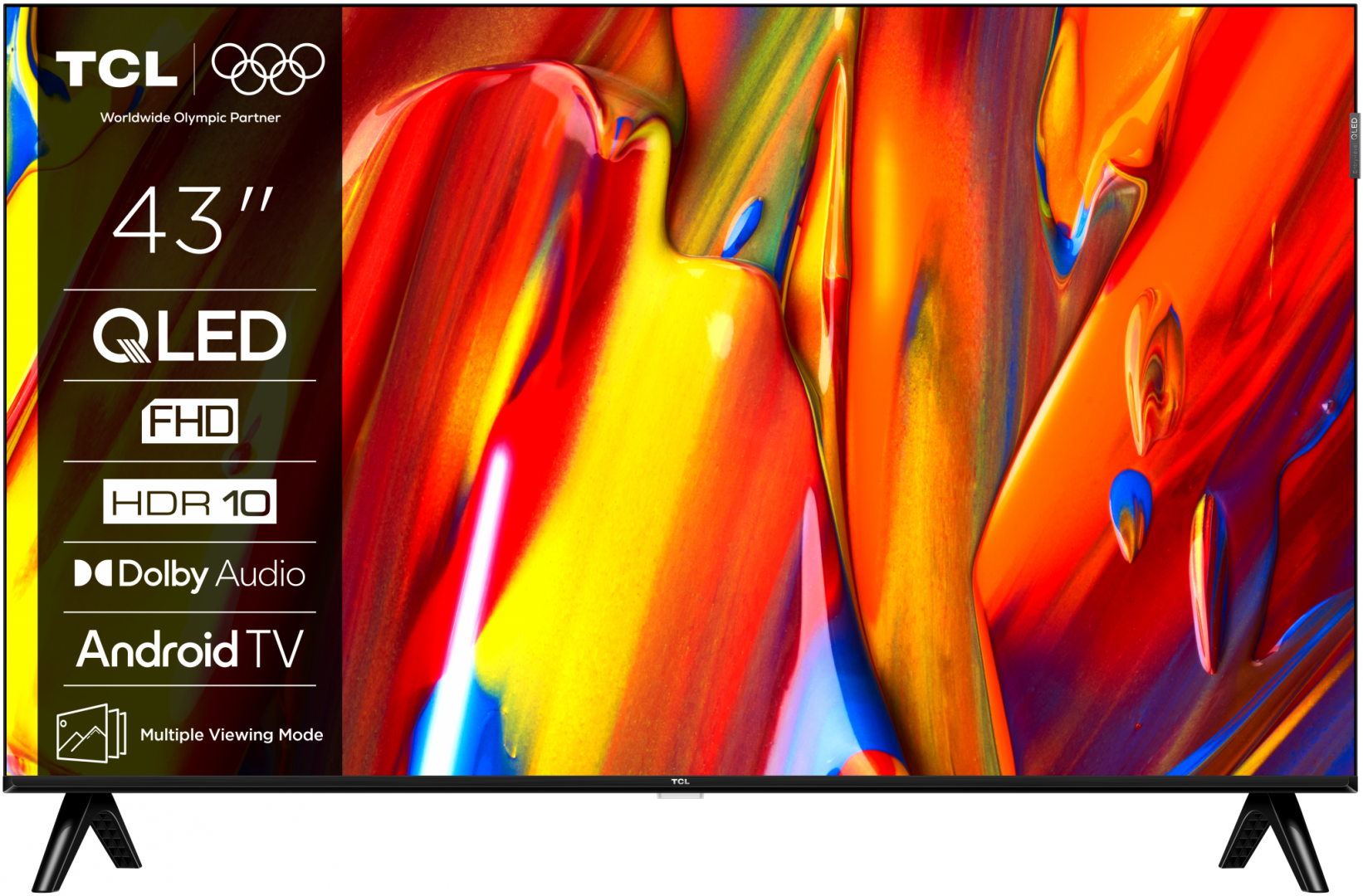TV, Audio-Video & Foto - Televizor TCL QLED 43V5C, 108 cm, Smart Google TV, Full HD