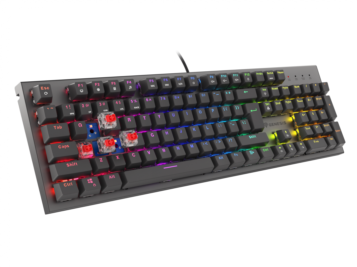 Tastatura Genesis Thor 303 R Negru [6]