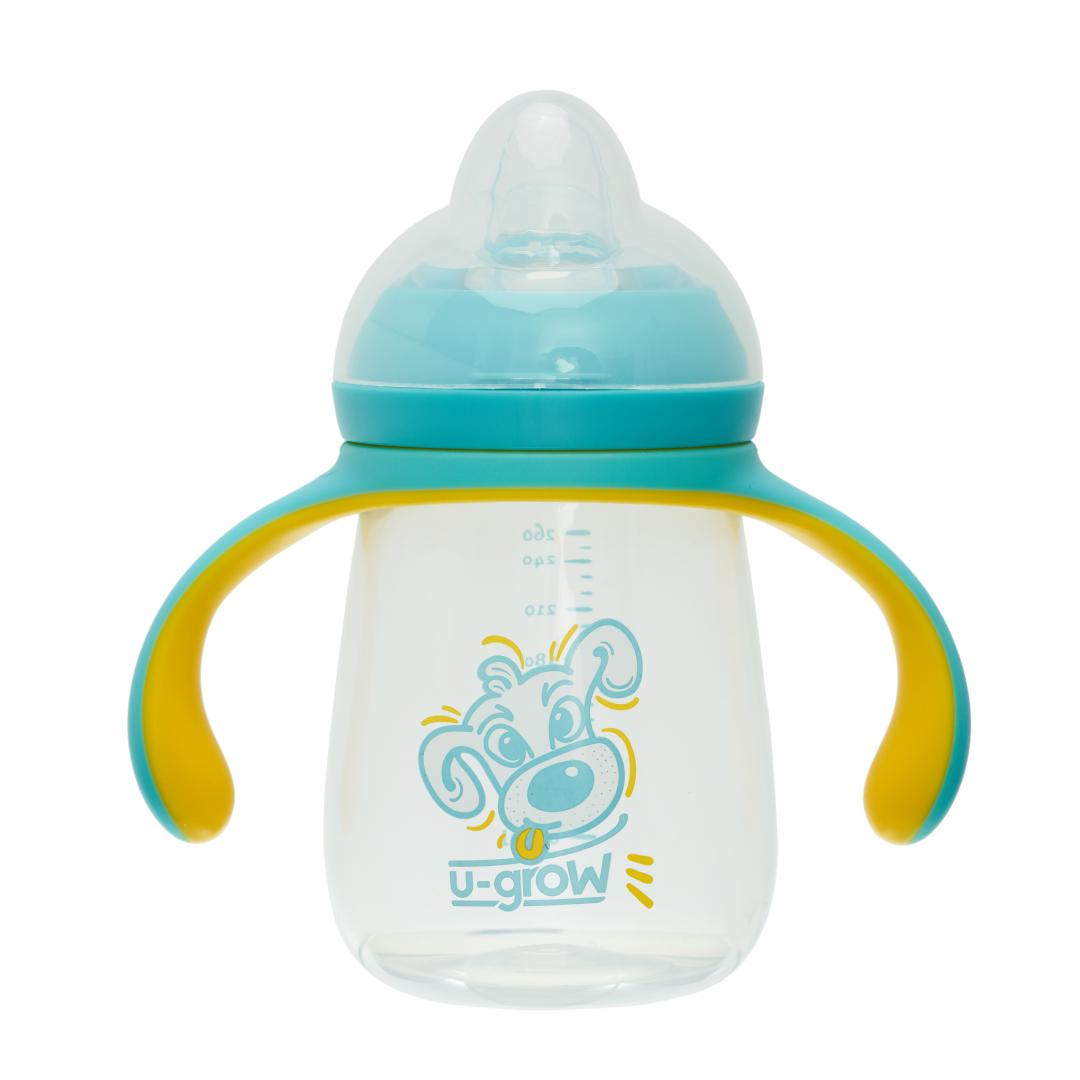Jucarii, Copii & Bebe - Cana PP cu cioc silicon 260 ml, U-Grow