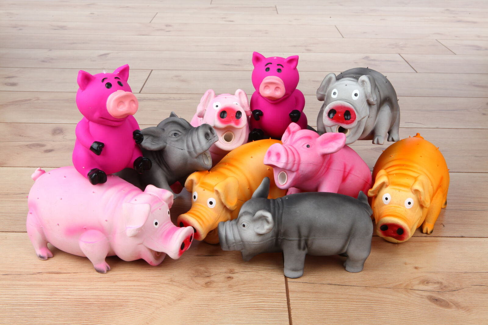 Jucarie Pentru Caini, Porc Cu Tepi, Latex, Cu Sunet, 10 cm [1]