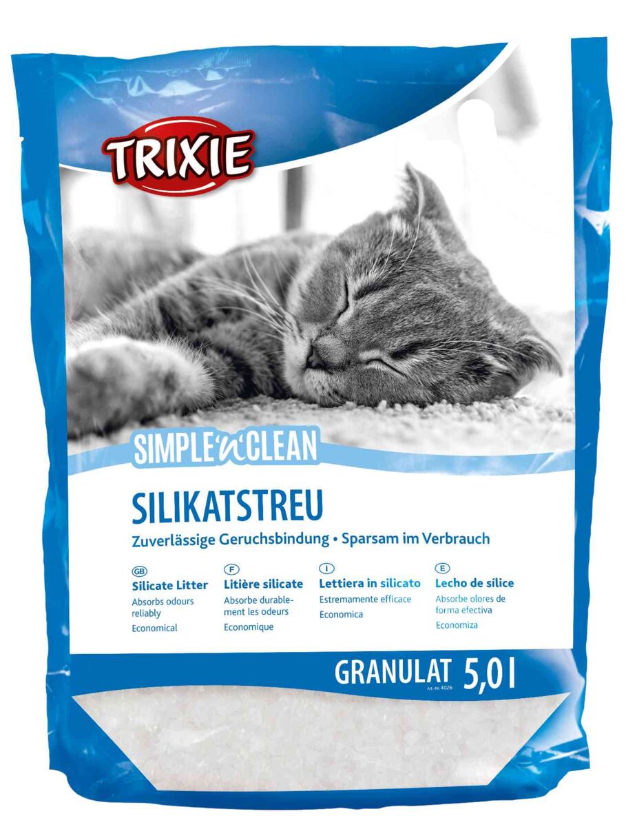 Igiena animale de companie - Asternut Silicat Simple'n'Clean, Granule, 5 l