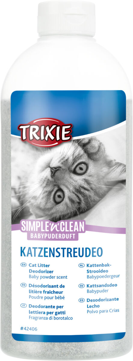 Igiena animale de companie - Odorizant Litiera, Simple'n'Clean, Baby Powder, 750 g