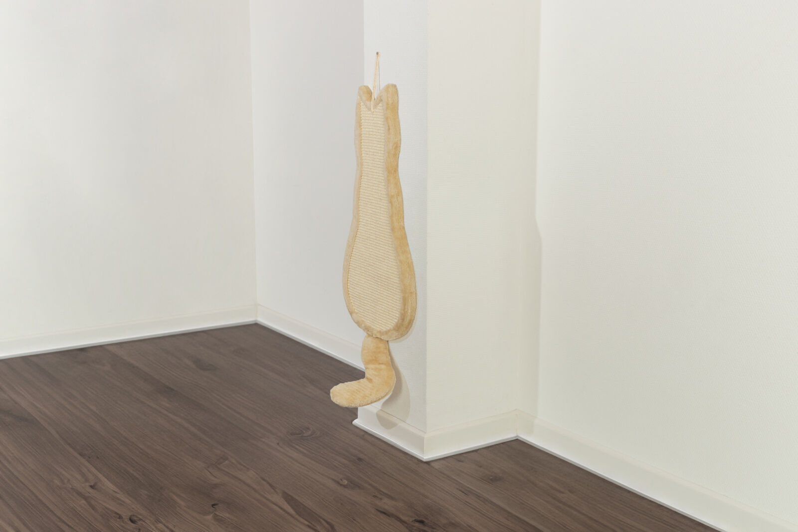 Placa de Zgariat cu Sisal, Forma Pisica, 35 x 69 cm, Bej [1]