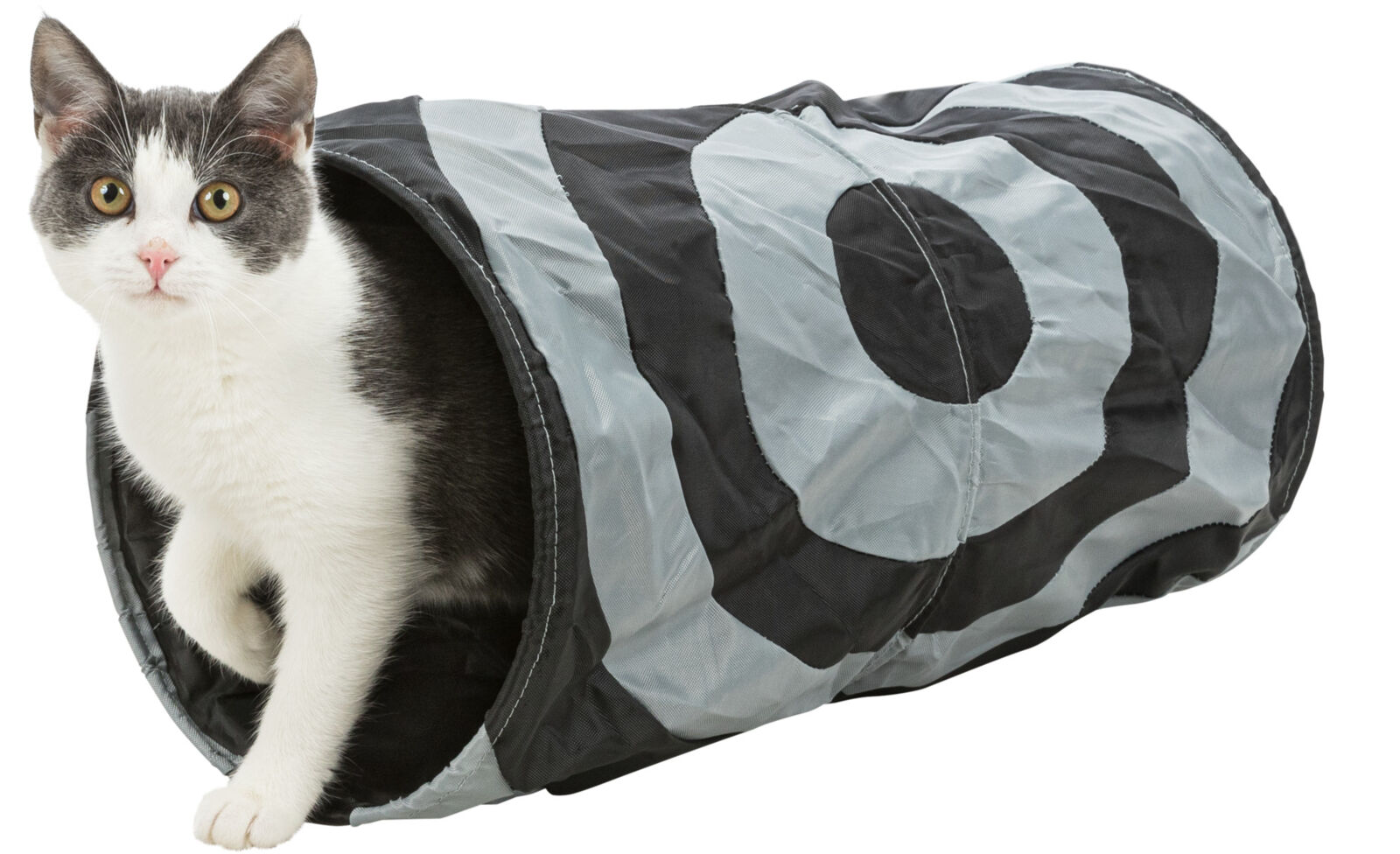 Petshop - Tunel de Joaca pentru Pisici, cu Folie Fosnitoare, Nailon, 25 x 50 cm, Diverse Culori