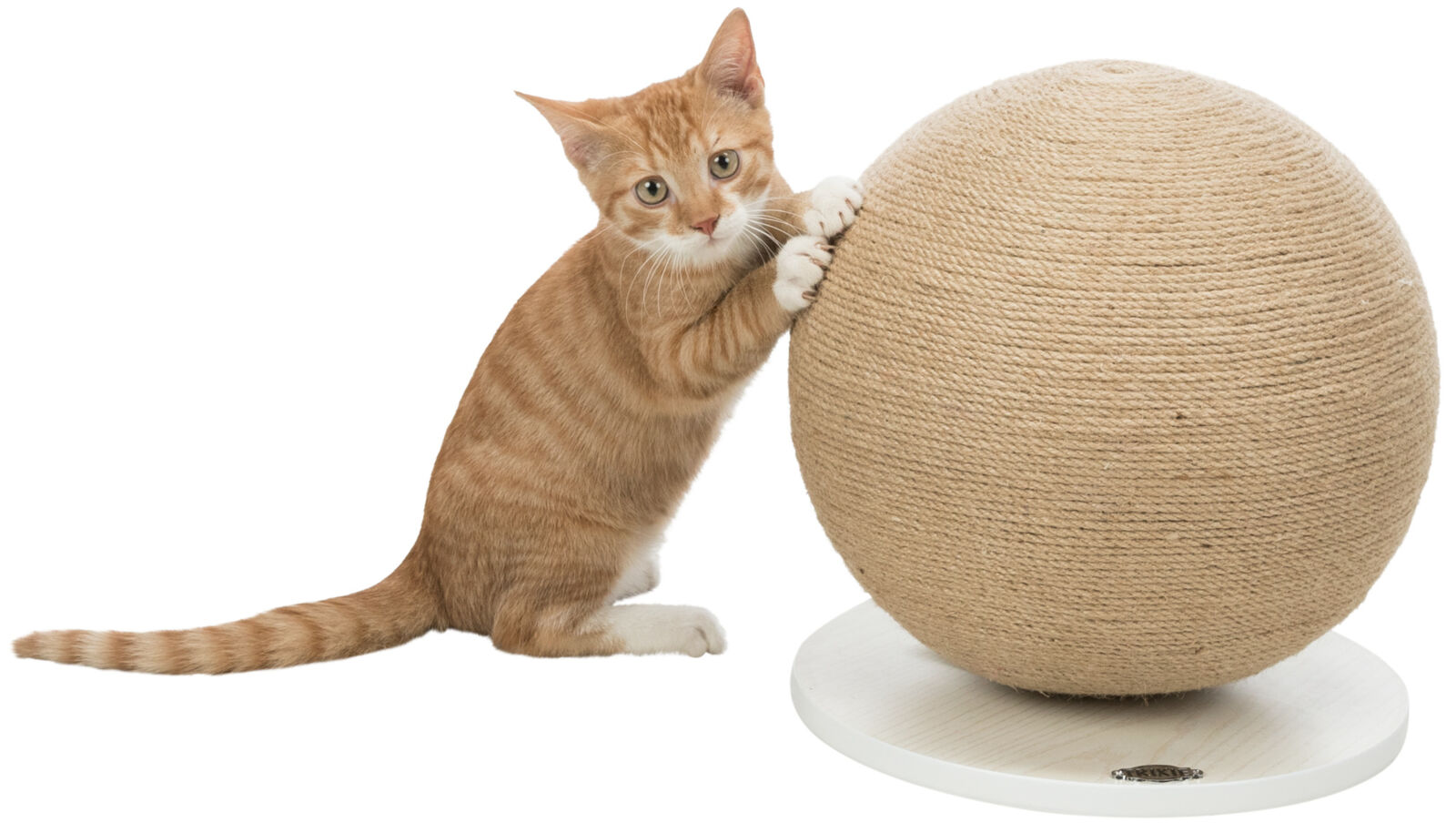 Minge Sisal de Zgariat cu Baza de Lemn, 29 x 31 cm [1]