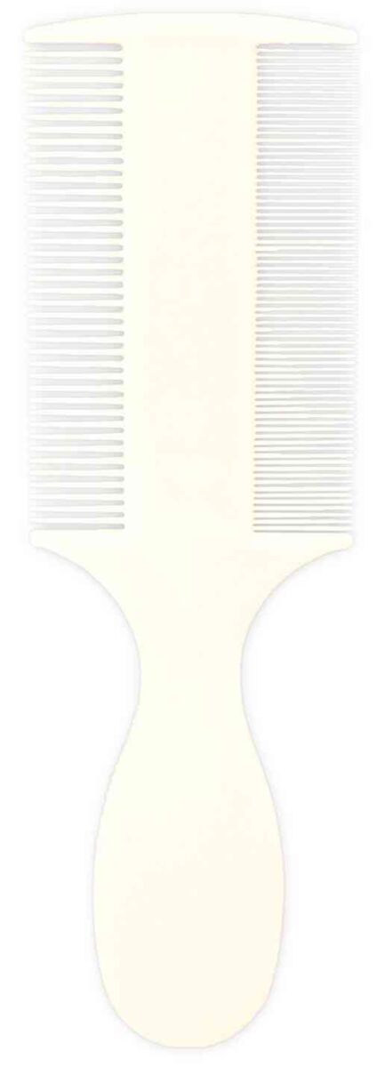 Perii, trimmere si clesti animale - Pieptene Dublu Pentru Indepartare Purici/Praf, Cu Maner, 14 cm