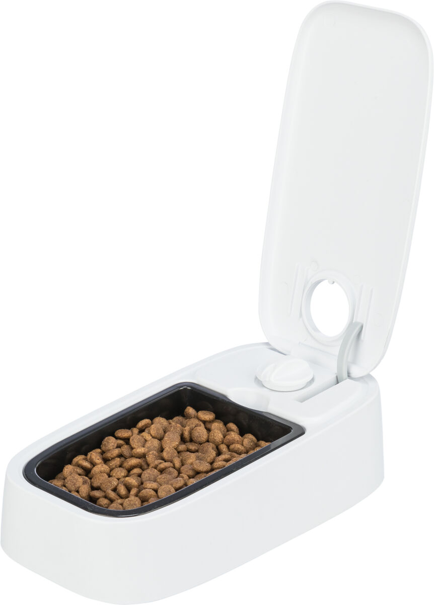 Castroane si adapatori animale - Hranitor Automat, TX1, 0.3 l/13 x 7 x 24 cm, Alb