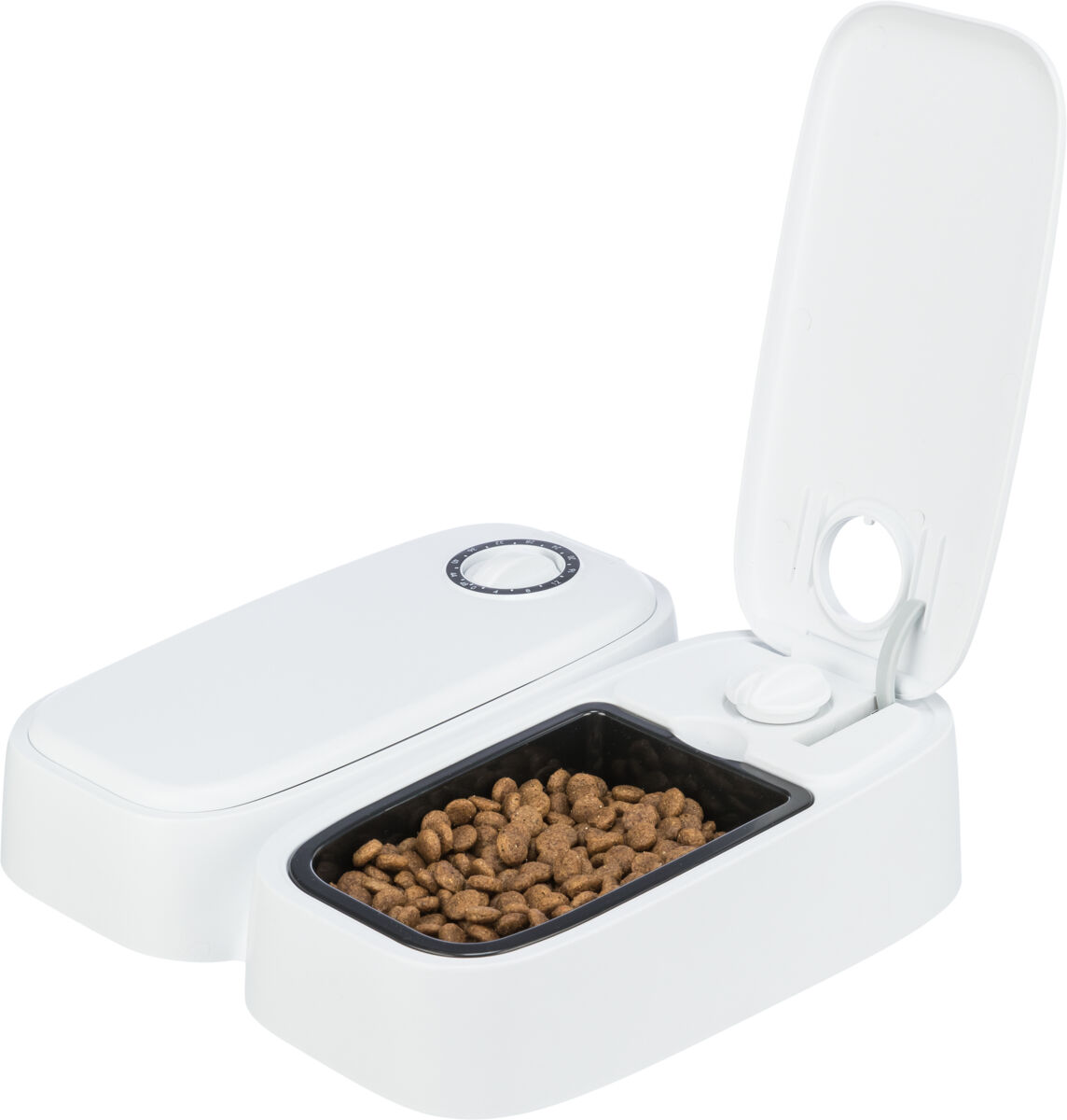 Castroane si adapatori animale - Hranitor Automat, TX2, 2 x 0.3 l/27 x 7 x 24 cm, Alb