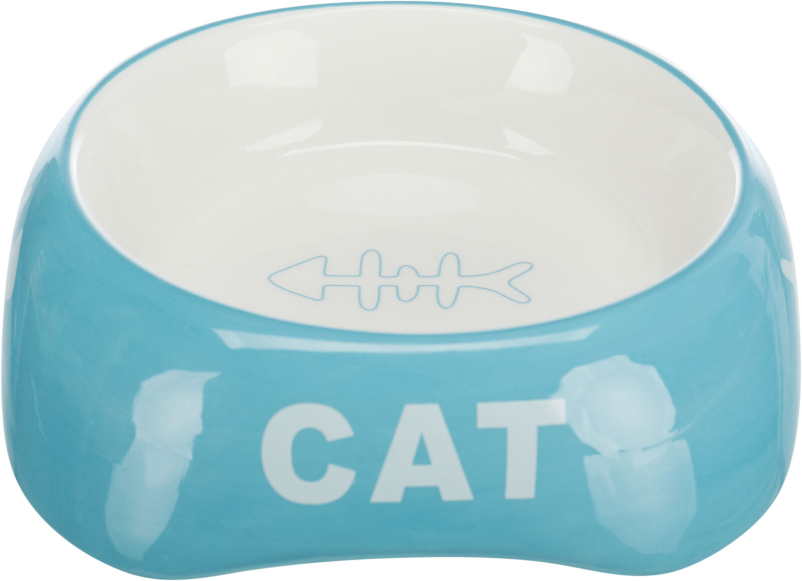 Castron Ceramic Pentru Pisici, 0.2 l/13 cm, Diverse Culori [2]