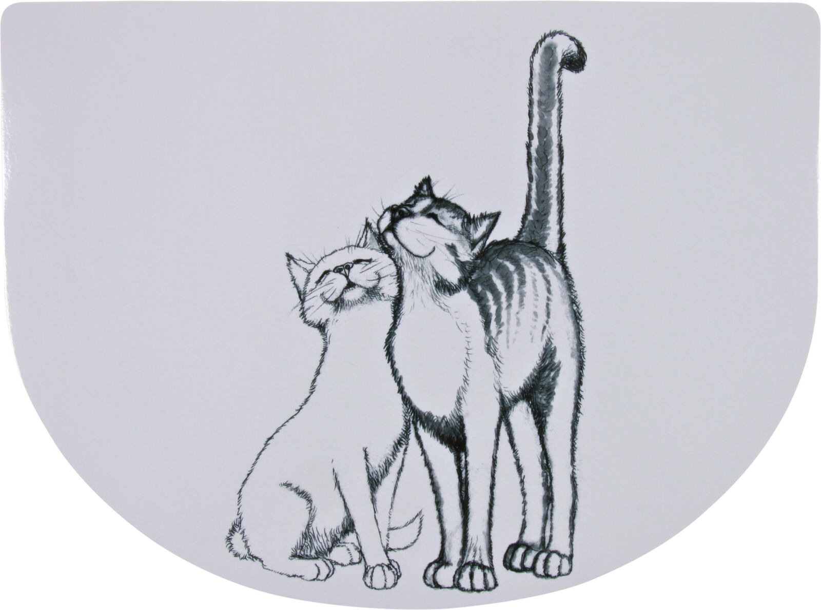 Castroane si adapatori animale - Servet Pussy Cats pentru Castron, Pisici, Plastic, 40 x 30 cm, Alb